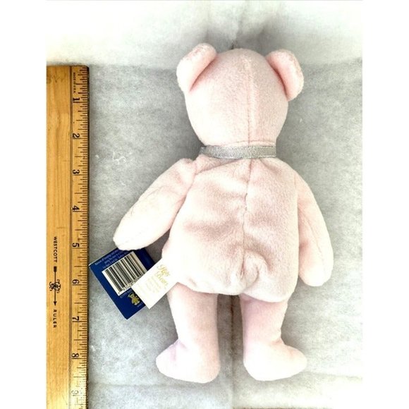 1999 PURITY Bear PINK Plush 8.5" Christmas Holy Bears Sacrament Series NEW, TAGS - Picture 8 of 8